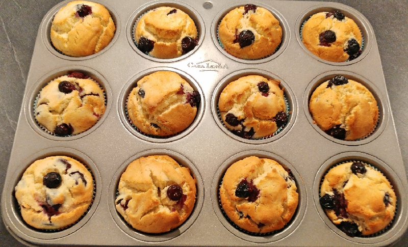 Heidelbeer-eierlikörmuffins